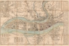1848 Marie Adélaïde Delisle (Veuve Turgis) City Plan or Map of Lyon, France
