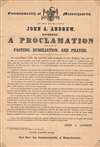 1865 Gov. Andrew Proclamation, U.S. Civil War