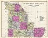 1912 Century Map of Madison County, New York