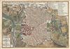 1700 De Fer Map or Plan of Madrid, Spain