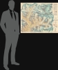 1957 German Alpine Club Map of Mount Everest