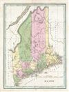 1835 Bradford Map of Maine