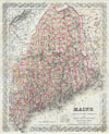 1894 Colton Map of Maine