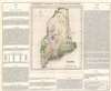 1822 Carey and Lea Map of Maine