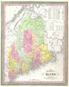 1850 Mitchell Map of Maine