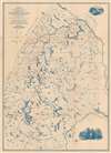 1881 Steele Map of Eastern and Central Maine