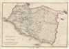 1854 Pharoah Map of the Malacca, Malaysia