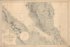1929 Admiralty Nautical Chart / Map of Singapore, Malaya, Malacca Strait