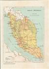 1955 Survey Department Map of Malay Peninsula, Malaysia, Singapore