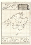 1787 Tofino Nautical Chart or map of Mallorca, Spain