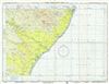 1956 U.S. Air Force Aeronautical Map of the Eastern Coast of Alagoas, Brazil