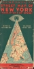 1939 Geographia Map of the Bronx and Manhattan, New York City
