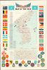 1953 Pacific Stars and Stripes Map of the Korean War - with the index!