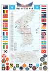 1953 Pacific Stars and Stripes Map of the Korean War