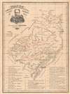 1894 Scutari Map of Southern Brazil During the Federalist Revolution