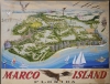 1975 W. Harold Hancock Original Painting View of Marco Island, Florida
