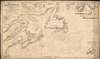 1848 Hobbs Blueback Nautical Map of Newfoundland, Nova Scotia, Canada