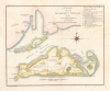 1785 Tardieu / Crevecoeur Map of Martha's Vineyard, Massachusetts