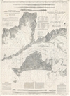 1860 U.S. Coast Survey Chart or Map of Martha's Vineyard and Buzzard Bay