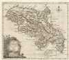 1765 Tirion Map of Martinique