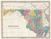 1828 Finley Map of Maryland