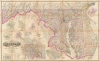 1885 Martenet Map of Maryland, Delaware, and Washington D.C.