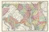 1888 Rand McNally Map of Delaware, Maryland and Washington D.C.