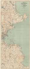 1902 Walker Map of Boston and Vicinity: North Shore, Cape Ann, South Shore