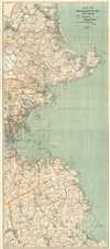 1898 Walker Map of Boston and Vicinity, w/ North Shore, Cape Ann and South Shore