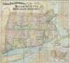 1902 National Railroad Map of Massachusetts, Rhode Island, and Connecticut