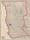 Weber's Map of Mendocino County California. - Main View Thumbnail