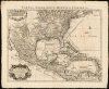 1722 Covens and Mortier / De l'Isle's Foundational Map of Mexico and the Mississippi