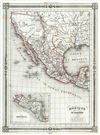 1846 Duvotenay Map of Mexico (w/ Republic of Texas)