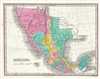 1828 Finley Map of Mexico, Upper California and Texas
