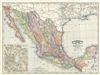 1891 Rand McNally Map of Mexico