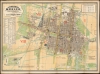 1886 Debray Chromolithograph Map of Mexico City