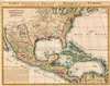 1719 Chatelain Map of Mexico and Colonial North America