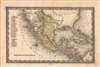 1832 Young / Carey and Lea Miniature Map of Mexico, Central America