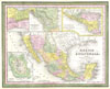 1850 Mitchell Map of Mexico & Texas