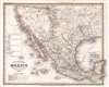 1845 Radefeld Map of Mexico and the Republic of Texas