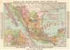 1914 Travelers Insurance Map of Mexico and the U.S. Occupation of Veracruz