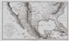 1811 Humboldt Map of Mexico, Texas, Louisiana, and Florida