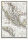 1829 Lapie Map of Mexico, Texas, and Upper California