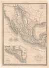 1842 Lapie Map of the Republic of Texas and Mexico
