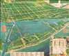 1955 Mahn / Scen-o-tour Pictorial Bird's-Eye View Map of Miami, Florida