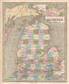 1846 Bradford Map of Michigan
