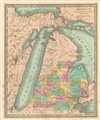 1835 Burr Map of Michigan