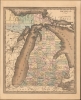 1849 Greenleaf Map of Michigan