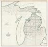 1855 Public Survey Map of Michigan