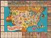 1936 Standard Oil Mickey Mouse / Donald Duck Pictorial Map of the United States